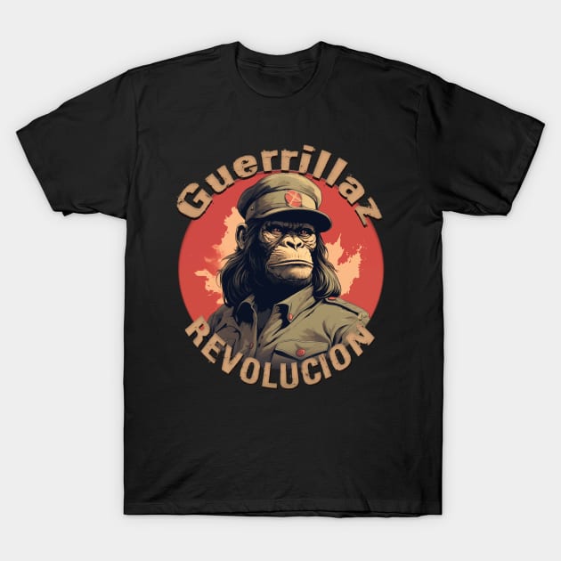 Guerrillaz Revolucion #9: Embrace the Revolution for Change T-Shirt by The Dude